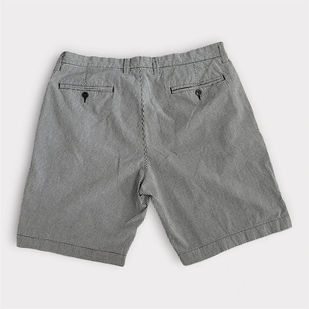 JCrew‎ Vintage Y2K Flat Front Shorts Black White Check
